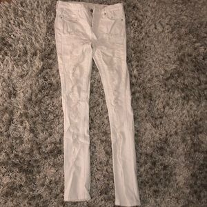 Gorgeous white ripped jeans